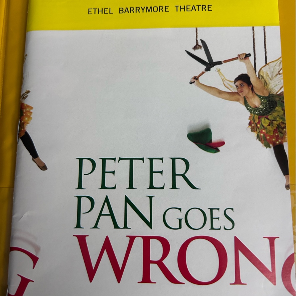 Peter Pan Goes Wrong broadway playbill